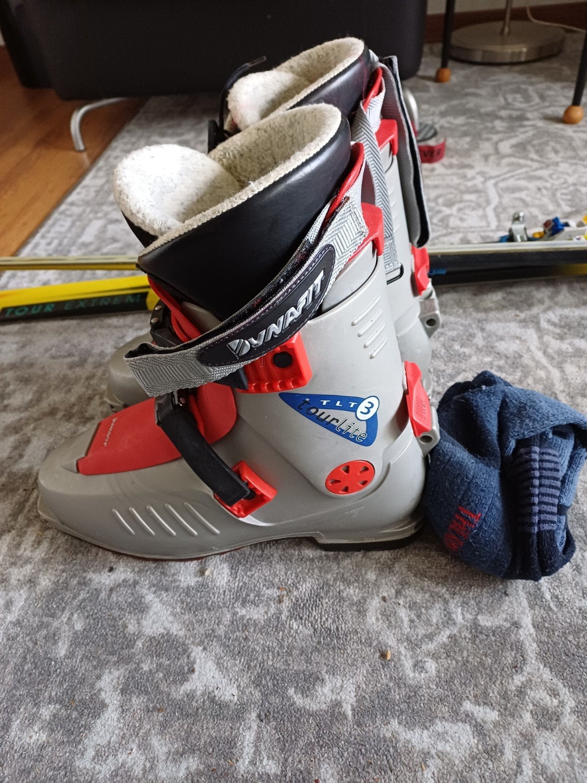 Tourski's plus schoenen, Sport en Fitness, 180 cm of meer, Zo goed als nieuw, Skiën, Ski's