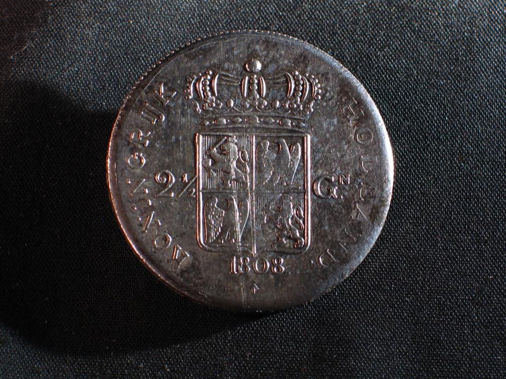Rijksdaalder zilver Lodewijk Napoleon 1808-vervalsing. 2105, Vóór koninkrijk, Zilver, Ophalen of Verzenden, Losse munt
