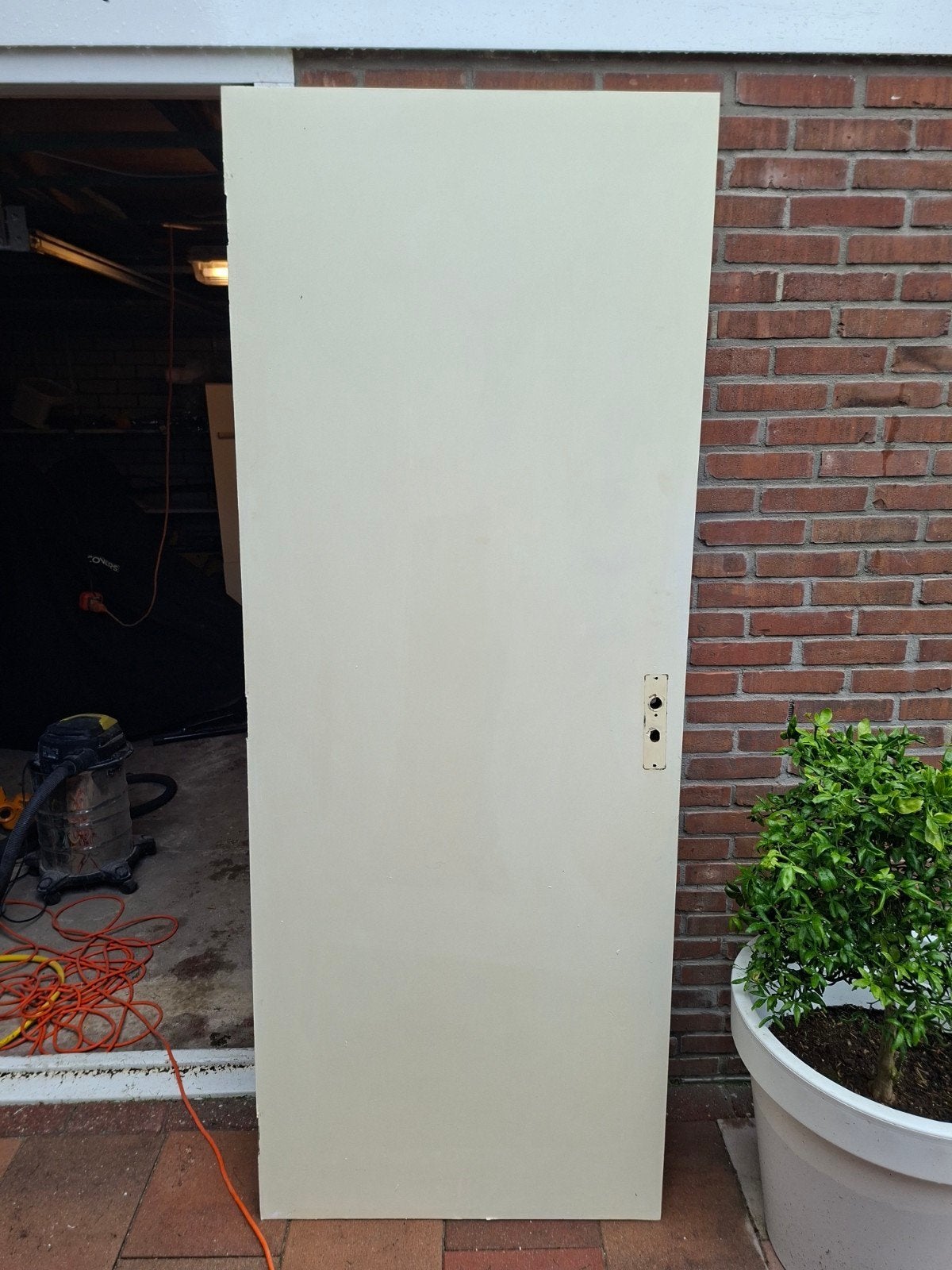 Twee gebruikte binnendeuren, Doe-het-zelf en Verbouw, Deuren en Horren, Ophalen, Gebruikt, Minder dan 80 cm, Binnendeur