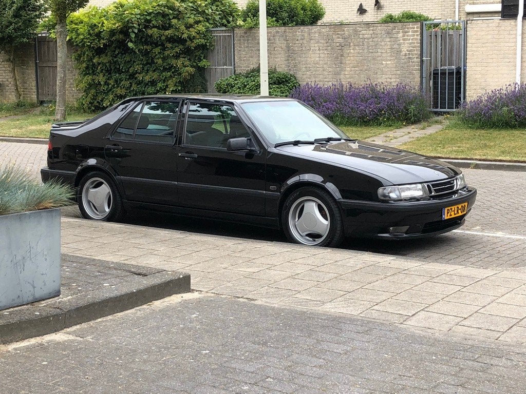 Saab 9000 2.3 CS Turbo HB Aero 1997 Zwart, Voorwielaandrijving, Dealer onderhouden, 1800 kg, Zwart