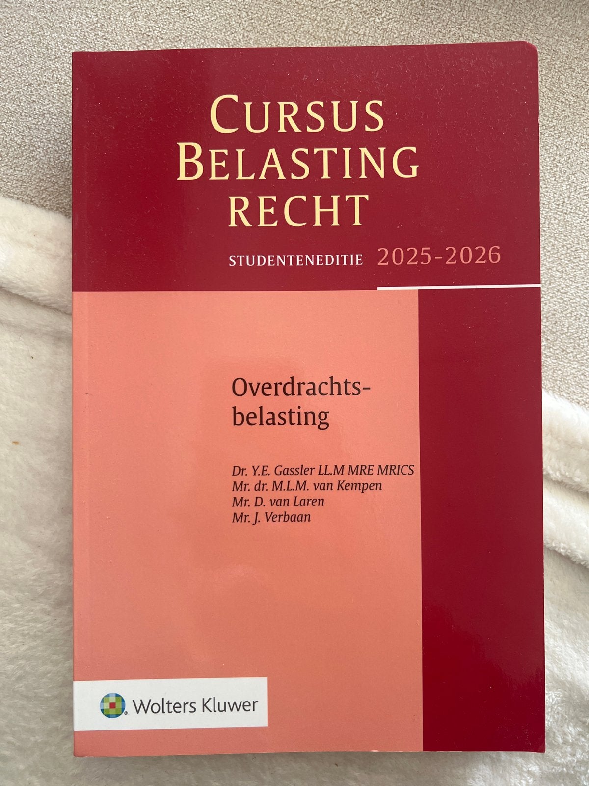 Cursus Belastingrecht: Overdrachtsbelasting 2025-2026, Ophalen of Verzenden, Gamma, Zo goed als nieuw, WO