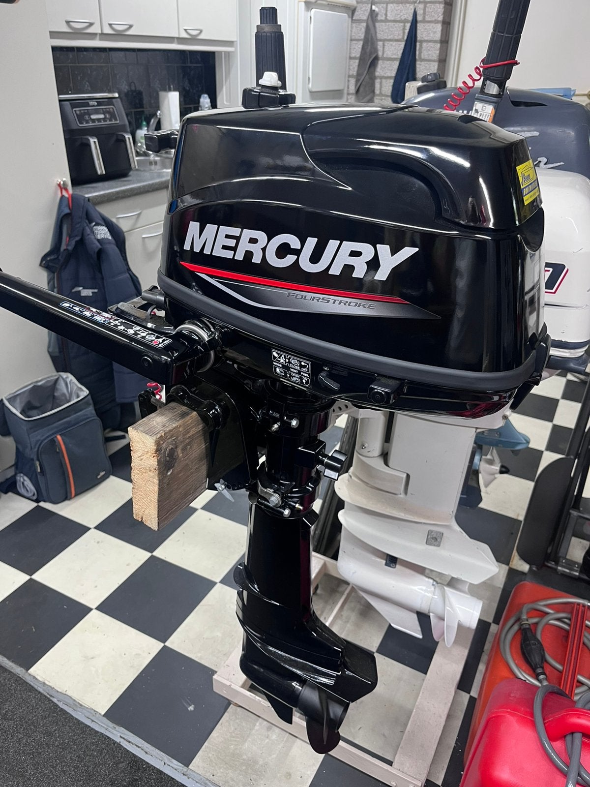 Nieuwe Mercury 5 pk 4-takt kortstaart., Watersport en Boten, Ophalen, 5 tot 10 pk, Viertaktmotor, Nieuw