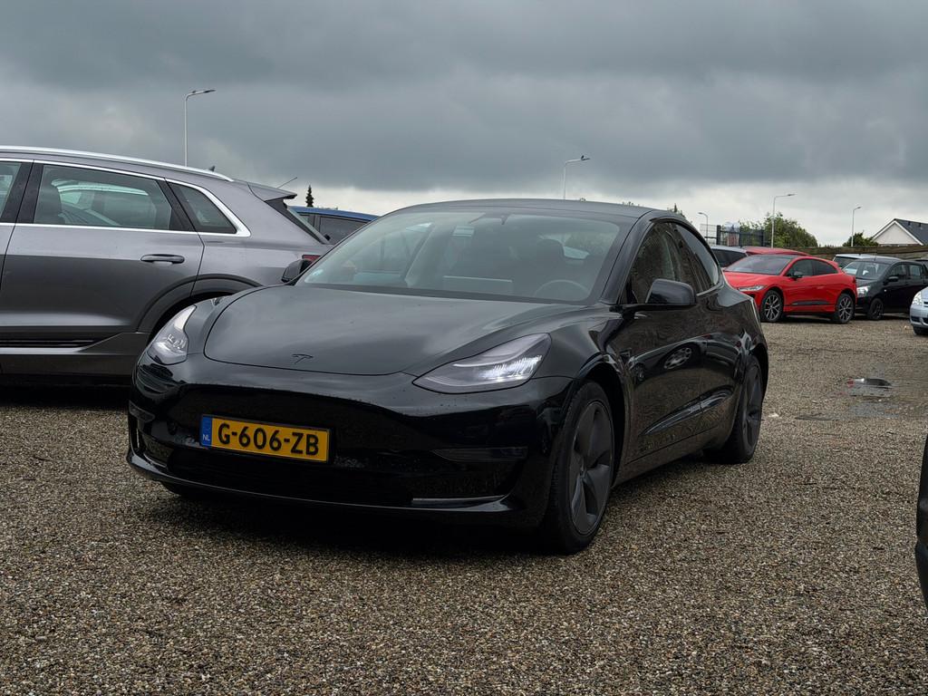 Tesla Model 3 Long Range AWD 75 kWh 2e Eig Vol Optie Met Tes, Auto's, Tesla, Automaat, Zwart, Stoelverwarming, 84 €/maand