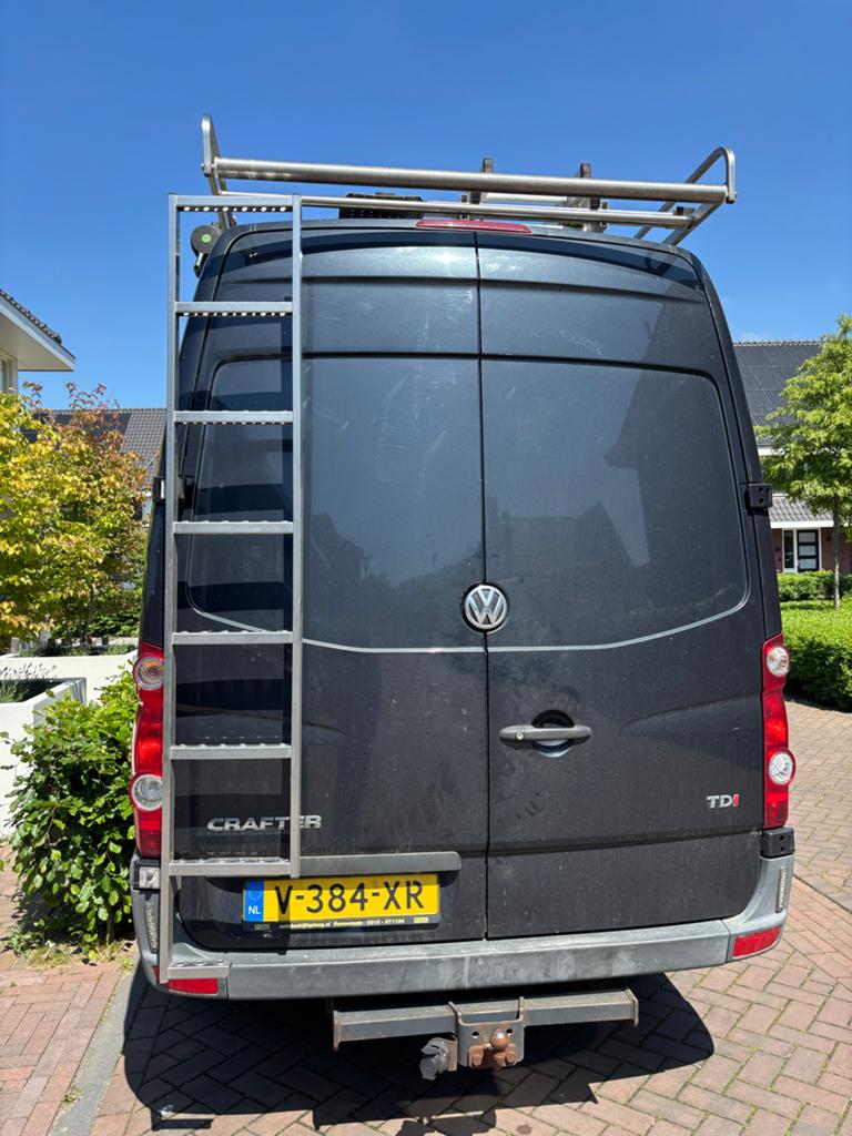Imperiaal met trapje RVS crafter of sprinter, Ophalen, Zo goed als nieuw, Nvt, Nvt