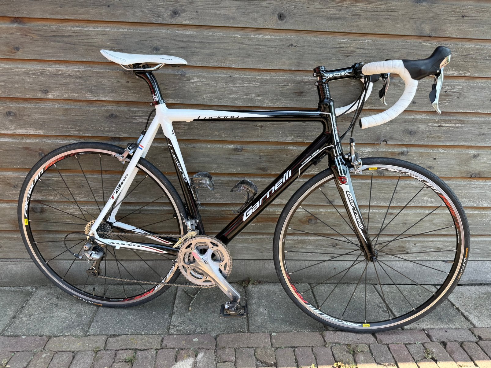 Garnelli racefiets Shimano 105 maat 57 wielrenfiets, 28 inch, Aluminium, Zo goed als nieuw, 57 tot 61 cm