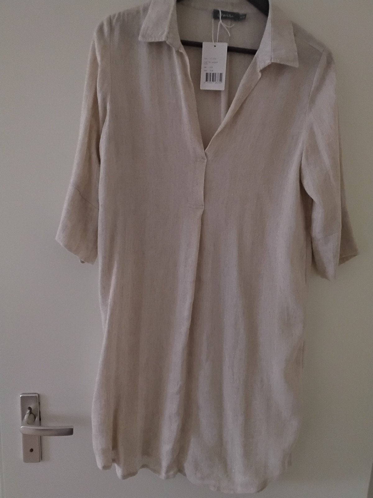 jurk 36 nieuw  Geisha linnen room /beige, Ophalen of Verzenden, Nieuw, Maat 36 (S), Beige