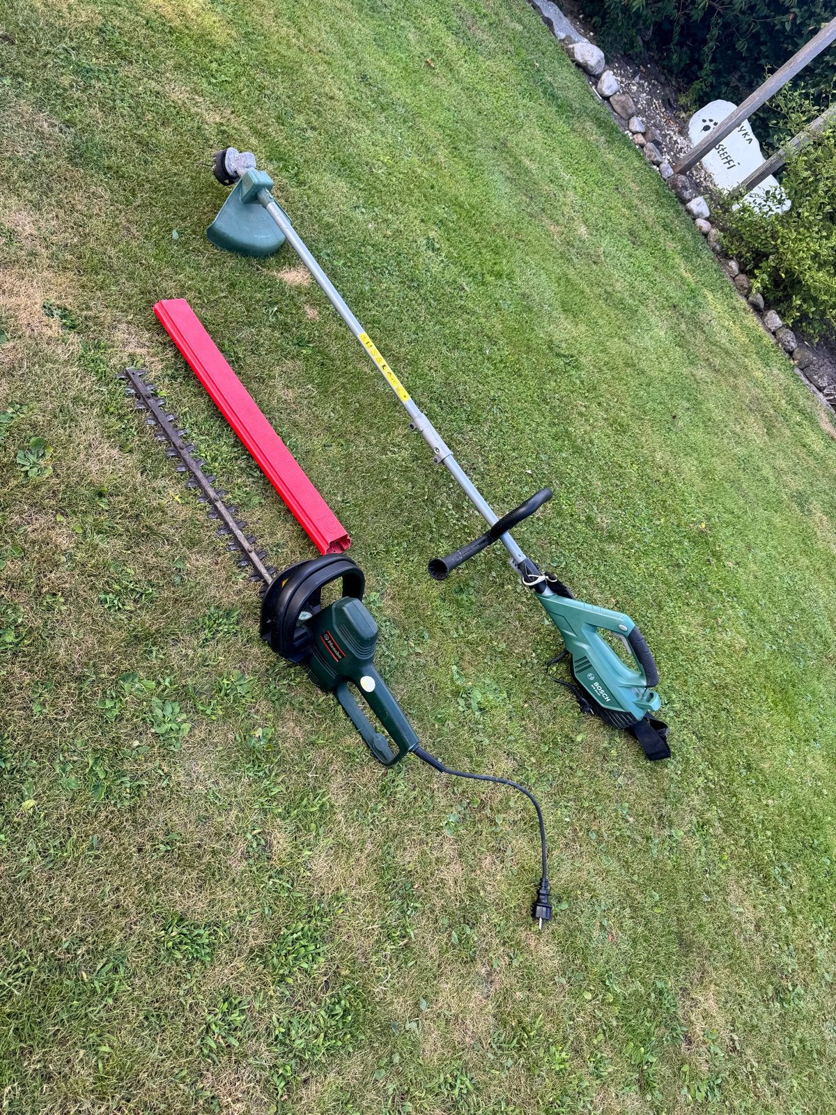 Metabo heggenschaar en Bosch bosmaaier voor de handige harry, Tuin en Terras, Ophalen of Verzenden, Gebruikt, Elektrisch