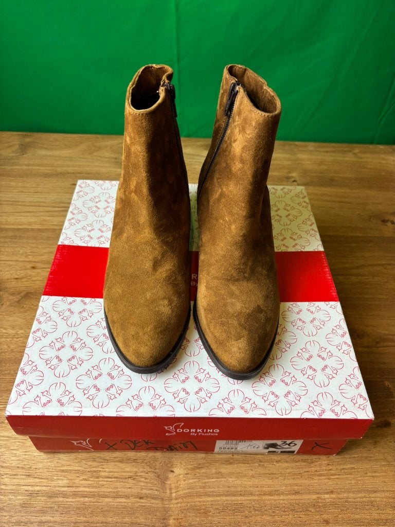 Dorking Lexi D8606-SU bruine enkellaarsjes maat 36, Kleding | Dames, Schoenen, Bruin, Lage of Enkellaarzen, Ophalen of Verzenden