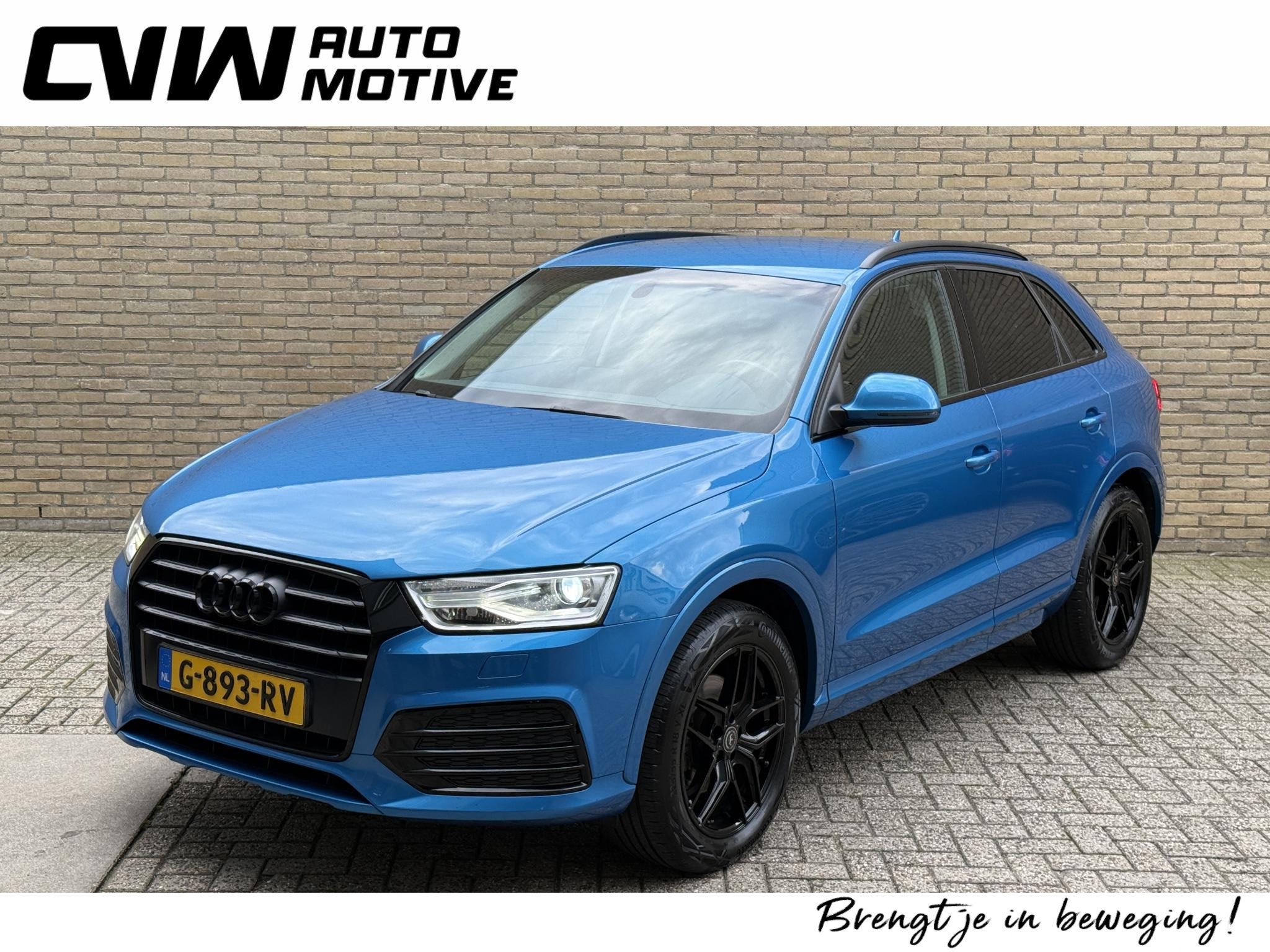 Audi Q3 1.4 TFSI CoD 150pk Design Pro Line Plus | Sportstoel, 4 cilinders, 150 pk, Blauw, Verwarmde buitenspiegels