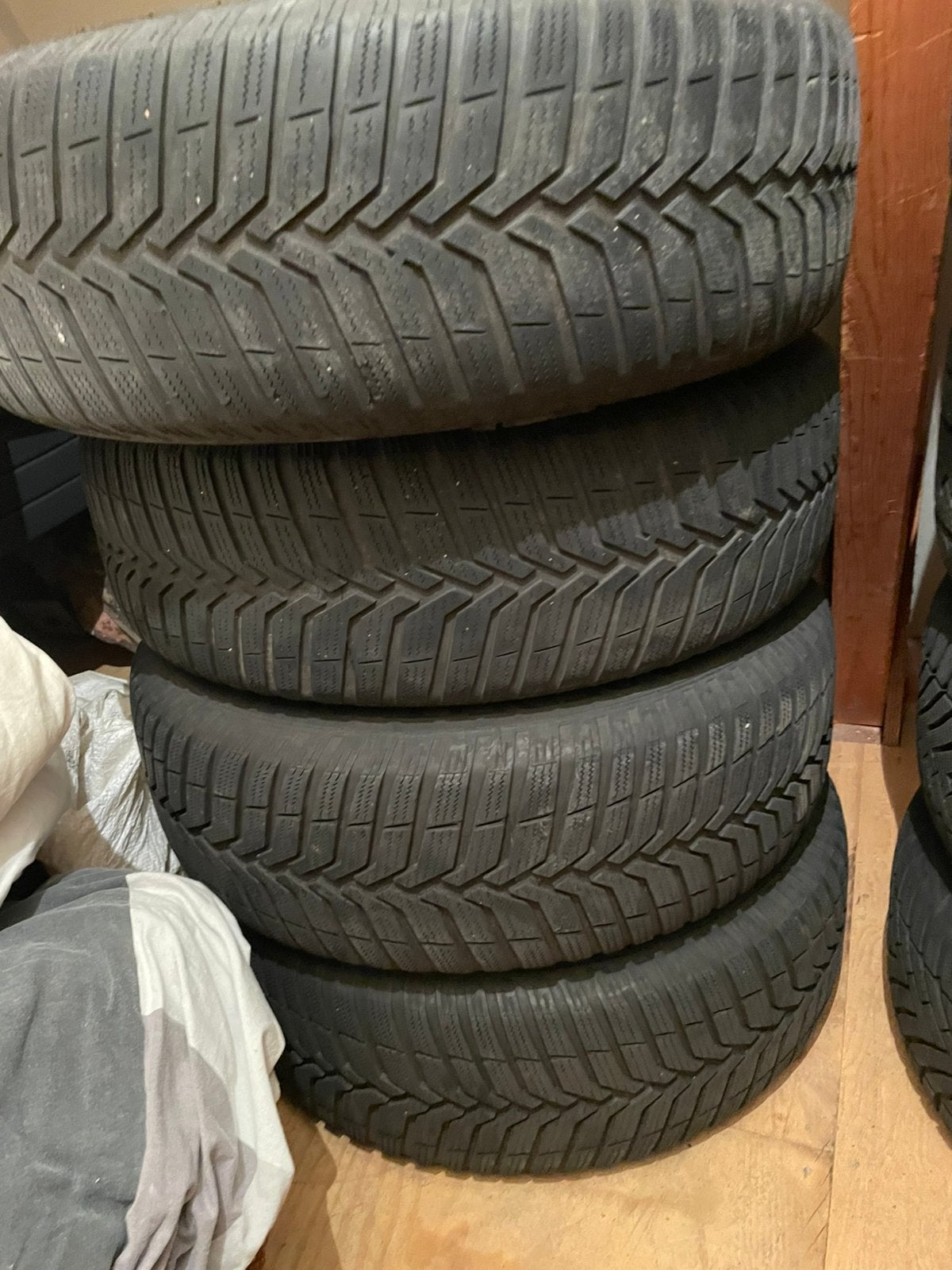 Stalen velgen met winterbanden 15” 5x112 6J ET 38, Auto-onderdelen, Ophalen, 15 inch, Banden en Velgen, Winterbanden