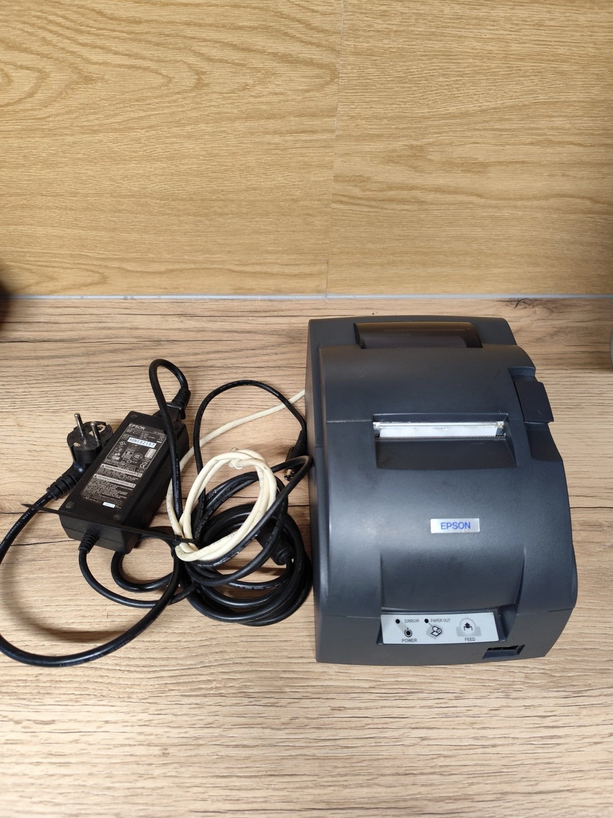 Epson TM-U220B bonprinter met ethernet en voedingskabel, Zwart-en-wit printen, Gebruikt, Matrix-printer, Printer