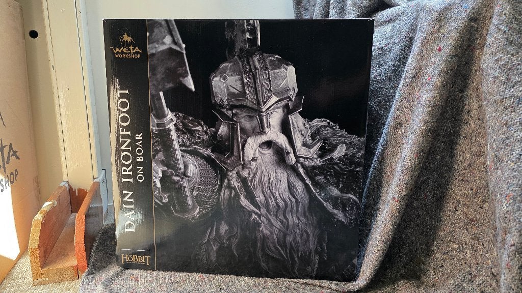 The Hobbit Dain Ironfoot On Boar ( Weta ), Verzamelen, Ophalen, Nieuw, Beeldje of Buste