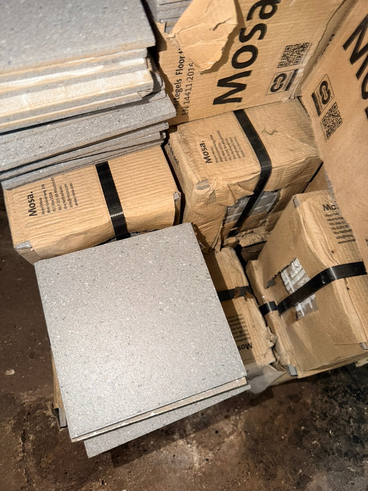 Tegels grijs 15x15, Ophalen, Minder dan 5 m², Wandtegels, Keramiek