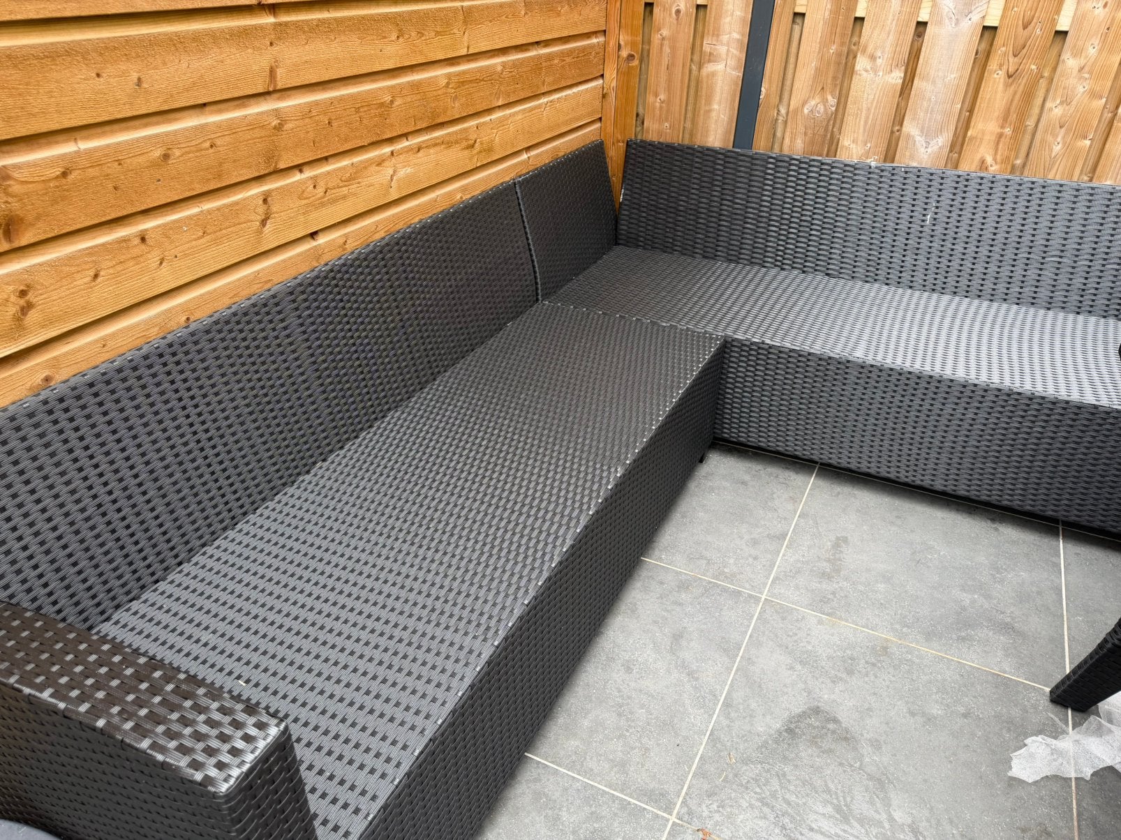 Loungeset zonder kussens. Nieuw in de doos, Tuin en Terras, Tuinsets en Loungesets, 5 zitplaatsen, Kunststof, Nieuw, Ophalen of Verzenden