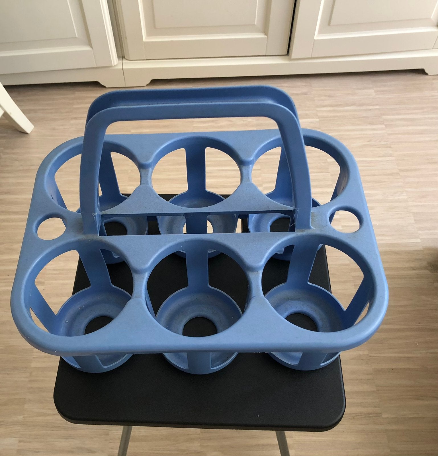 Retro flessenhouder blauw, Ophalen of Verzenden