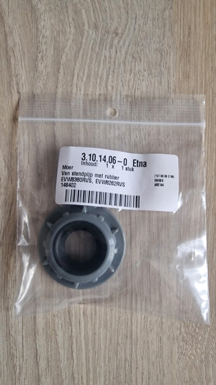 Etna Moer van standpijp met rubber voor vaatwasser, Ophalen of Verzenden, Nieuw