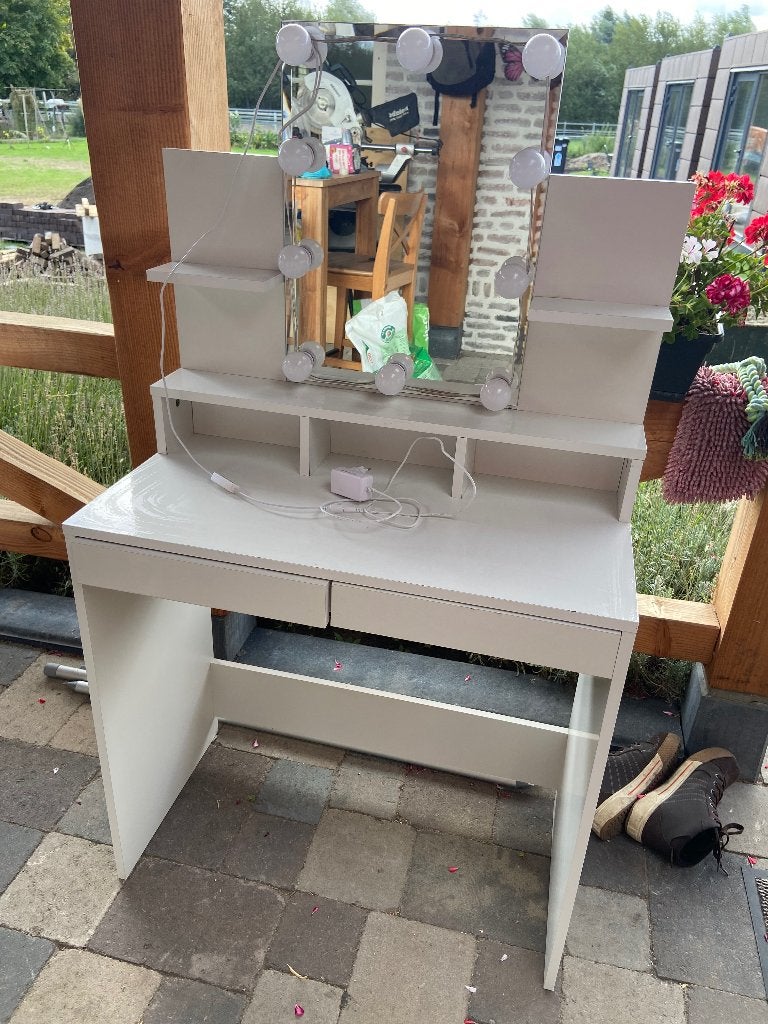 Make up tafel, Huis en Inrichting, Ophalen, Gebruikt, 50 tot 100 cm, Modern