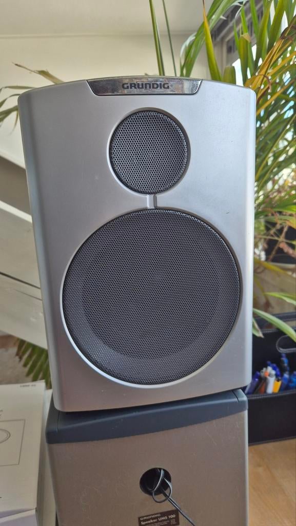 Grundig Speakerset UMS 100 - 15W, Audio, Tv en Foto, Luidsprekers, Ophalen, Minder dan 60 watt, Front, Rear of Stereo speakers