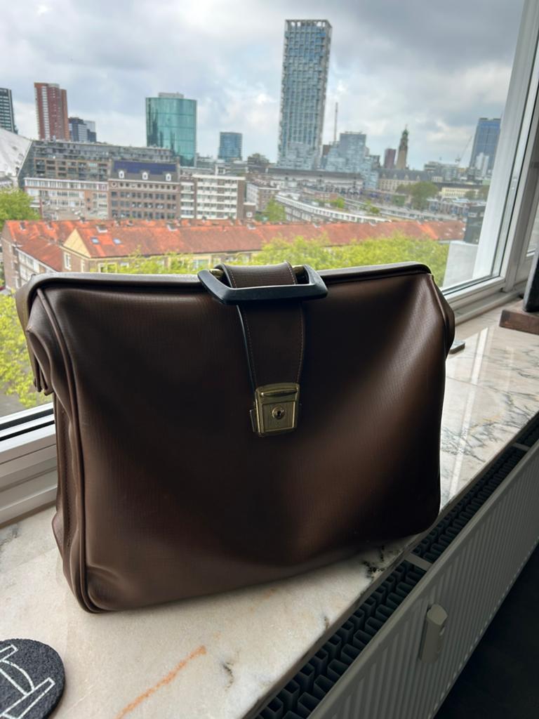 Schitterende vintage dokterstas, Sieraden, Tassen en Uiterlijk, Tassen | Reistassen en Weekendtassen, 40 tot 60 cm, Gebruikt, 20 tot 30 cm