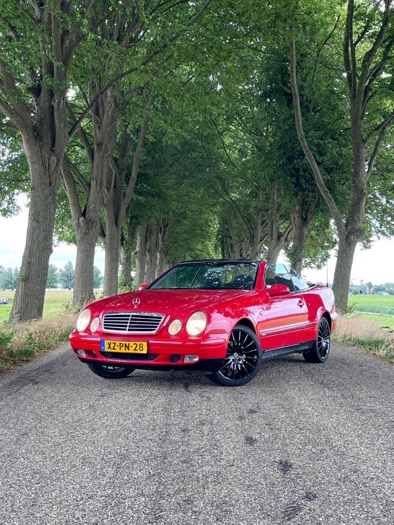 Mercedes-Benz CLK 2.0 Clk200 Cabrio Sport 1999 Rood, 1998 cc, Zwart, 4 cilinders, Cabriolet