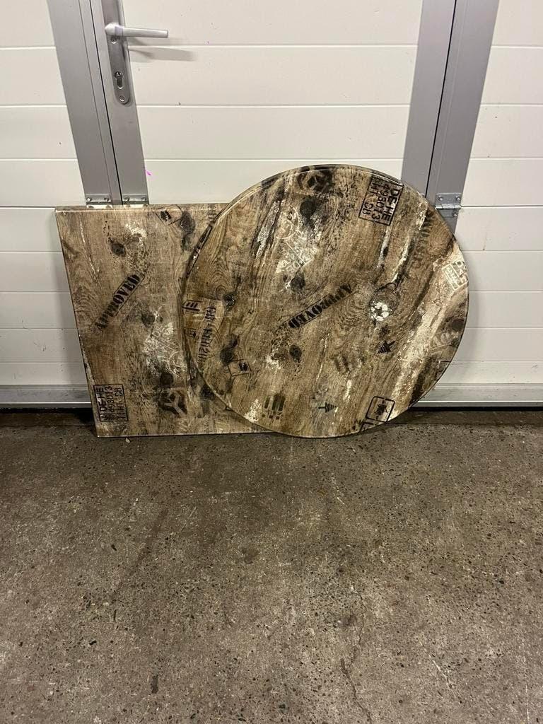 26 stuks Horeca Werzalit Terras Tafelbladen 70x70 cm, Ophalen, Zo goed als nieuw