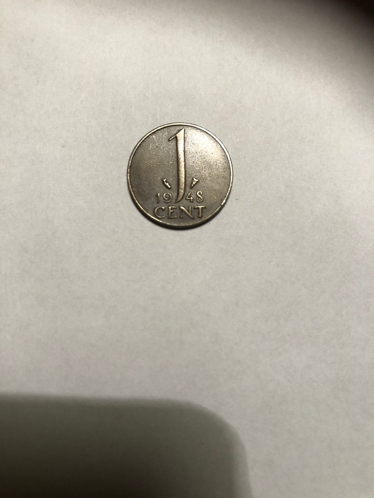 Nederlandse Munt 1 Cent | Koningin Wilhelmina | 1948., Postzegels en Munten, Ophalen of Verzenden, Koningin Wilhelmina, 1 cent