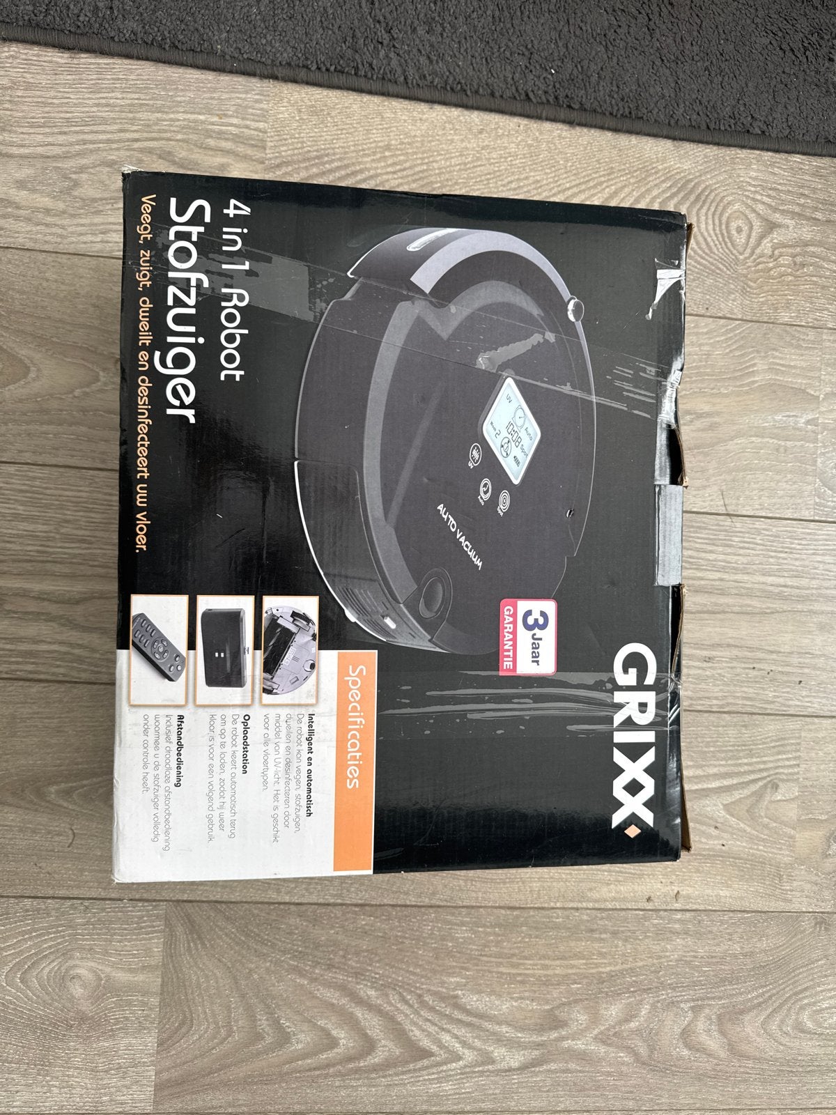 GRIXX 4-in-1 Robot Stofzuiger - Veegt, Zuigt, Dweilt & Desin, Overige merken, Nieuw, Dweilfunctie, Ophalen of Verzenden
