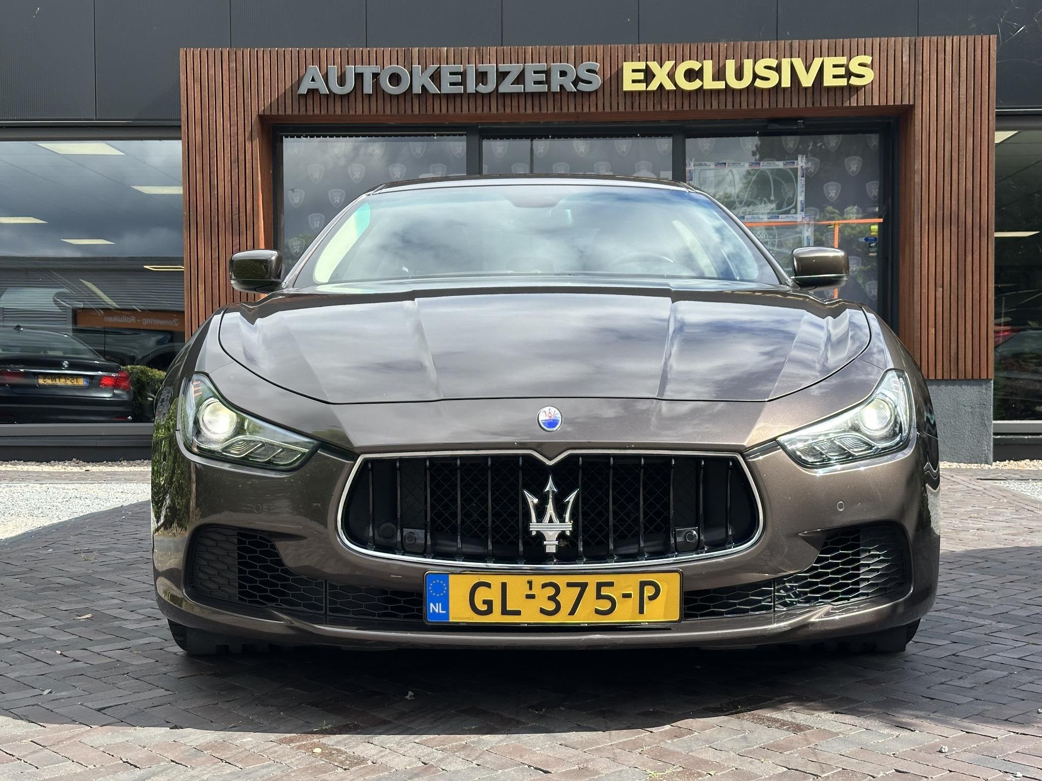 Maserati Ghibli 3.0 V6 D Leer Navi 20”, Auto's, Maserati, Achterwielaandrijving, Gebruikt, Euro 6, Bruin