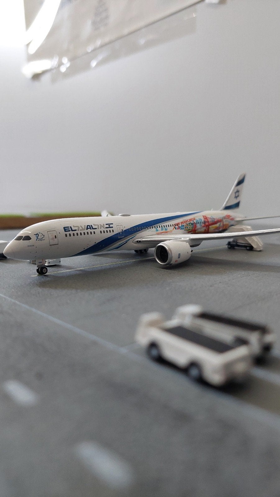 El Al Boeing 787-9 Dreamliner modelvliegtuig, Ophalen of Verzenden, Zo goed als nieuw