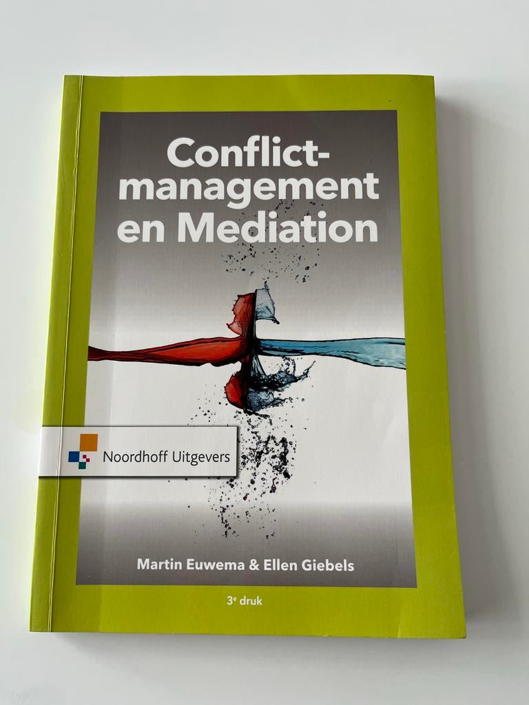 Conflictmanagement en Mediation - Zo goed als nieuw, Boeken, Ophalen of Verzenden, Gamma, Zo goed als nieuw, HBO