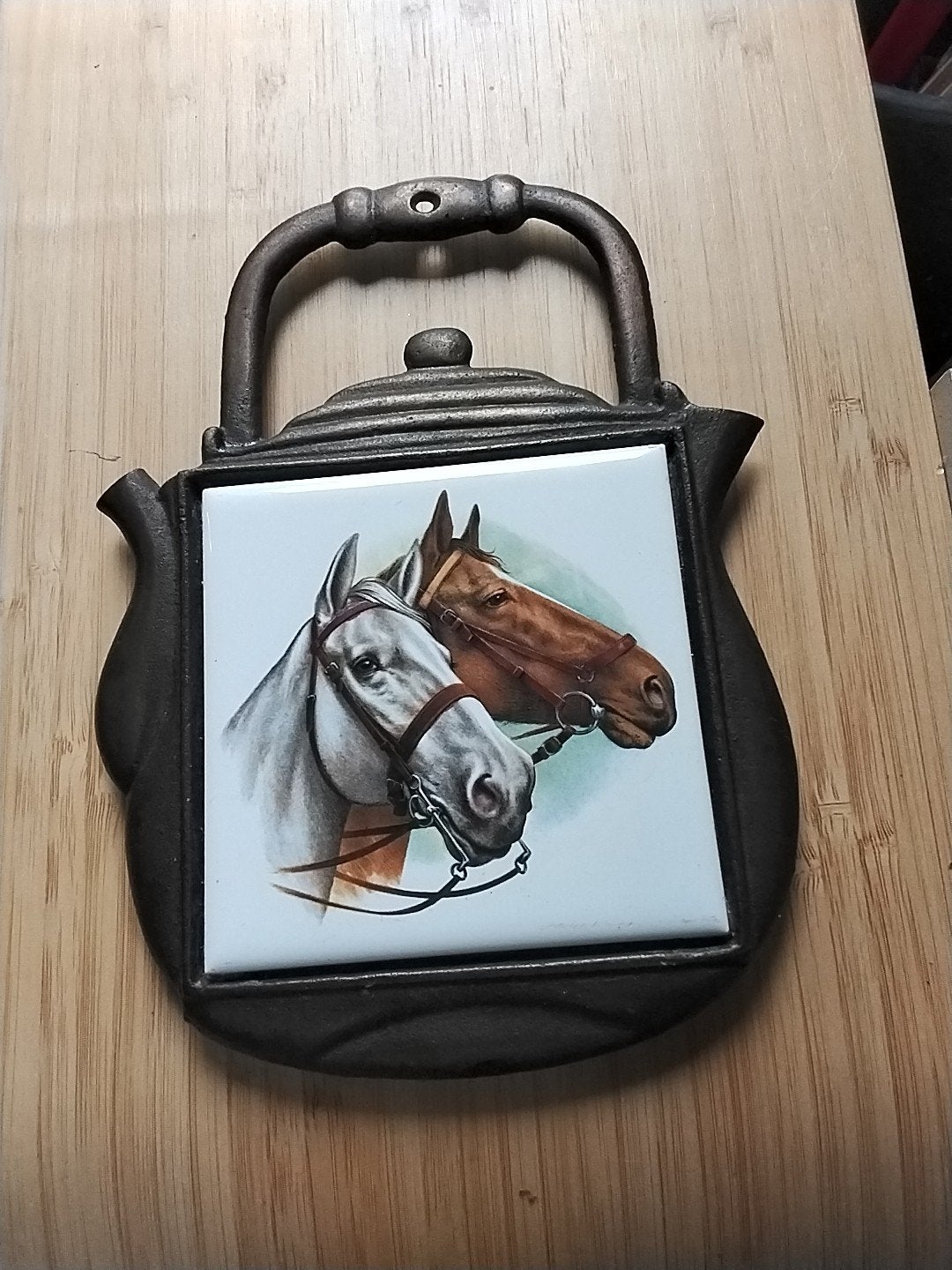 Villeroy & Boch onderzetter met paardenmotief, Ophalen of Verzenden