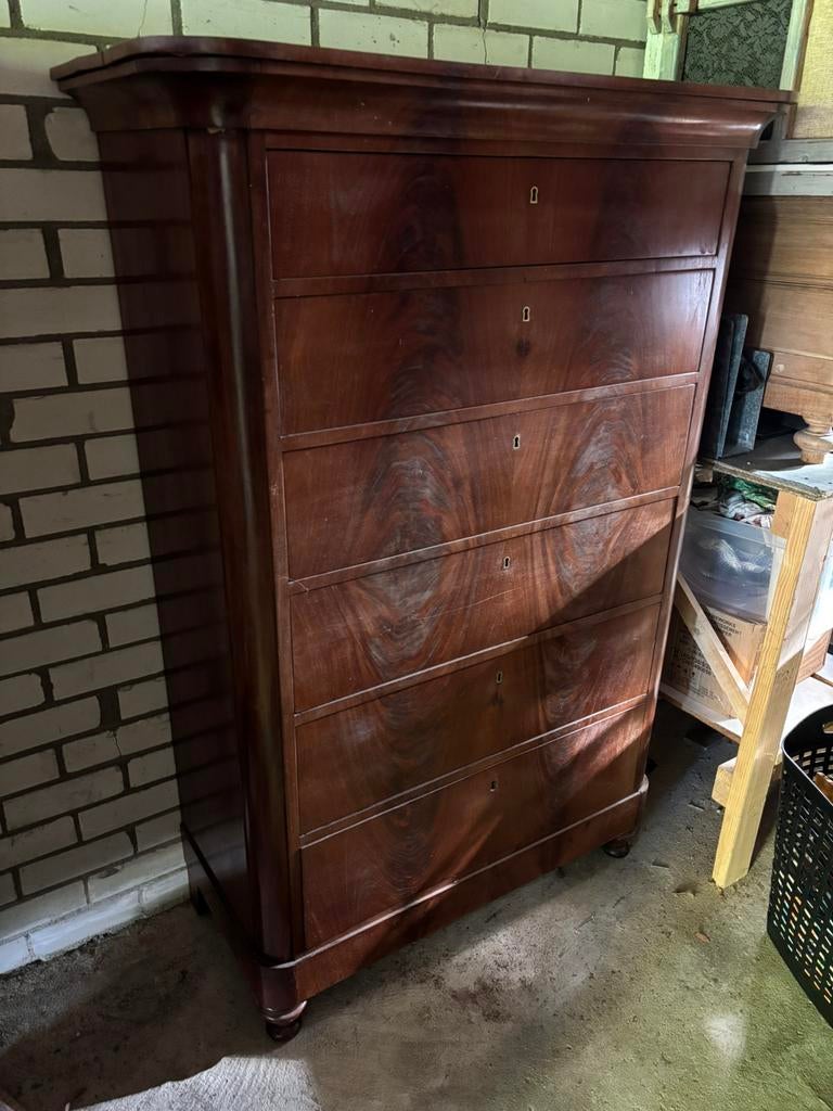 Chiffoniere, Gebruikt, 5 laden of meer, Minder dan 100 cm, 25 tot 50 cm