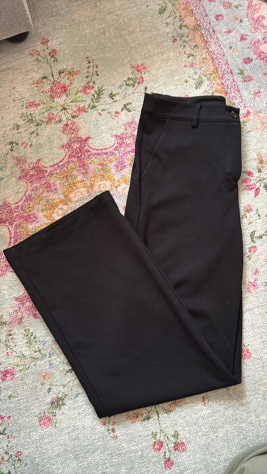 Freequent pantalon broek zwart wijd lage taille S, Zwart, Ophalen of Verzenden, Zo goed als nieuw, Maat 36 (S)