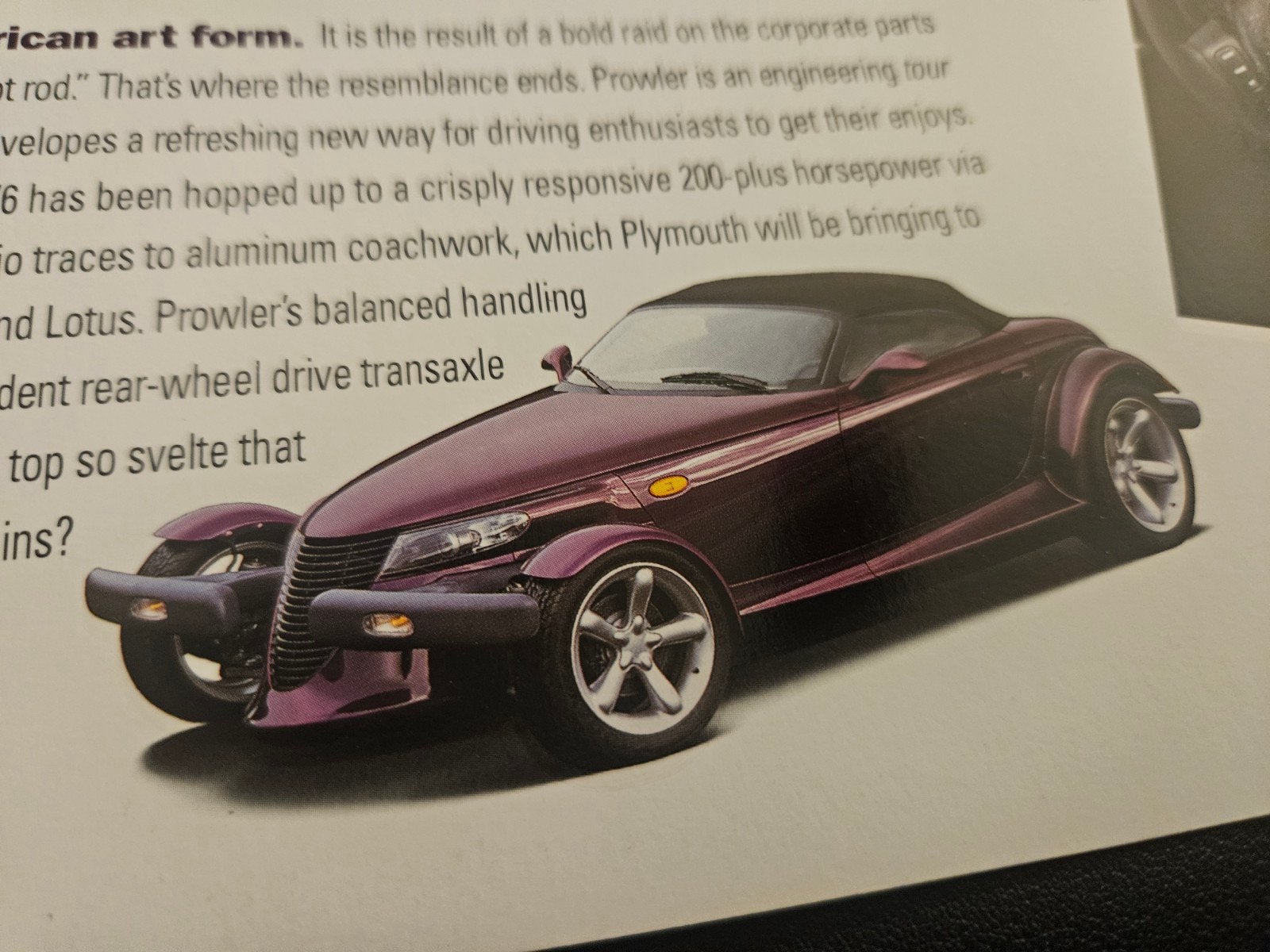 Brochure Plymouth Prowler USA, Ophalen of Verzenden, Zo goed als nieuw, Overige merken