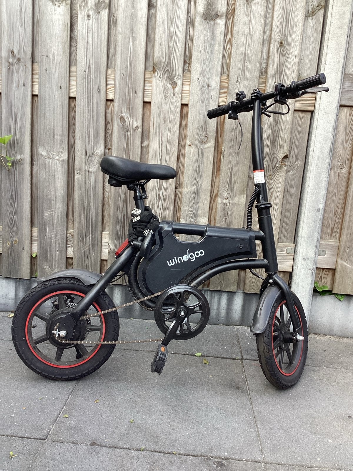 Windgoo opvouwbare elektrische fiets, Overige merken, Gebruikt, Ophalen of Verzenden, Minder dan 47 cm