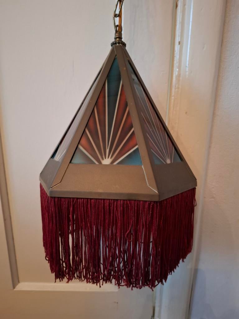 Hanglamp Amsterdamse School Art Deco, Ophalen of Verzenden, Gebruikt, Minder dan 50 cm