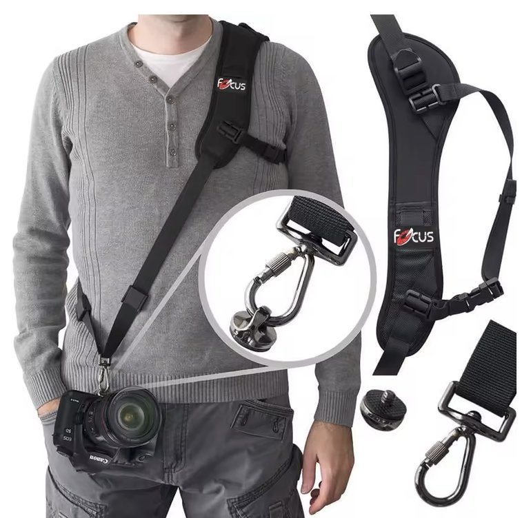 Camera strap/schouderriem Focus, met snelkoppeling, Schouderband, Overige typen, Nieuw, Zwart