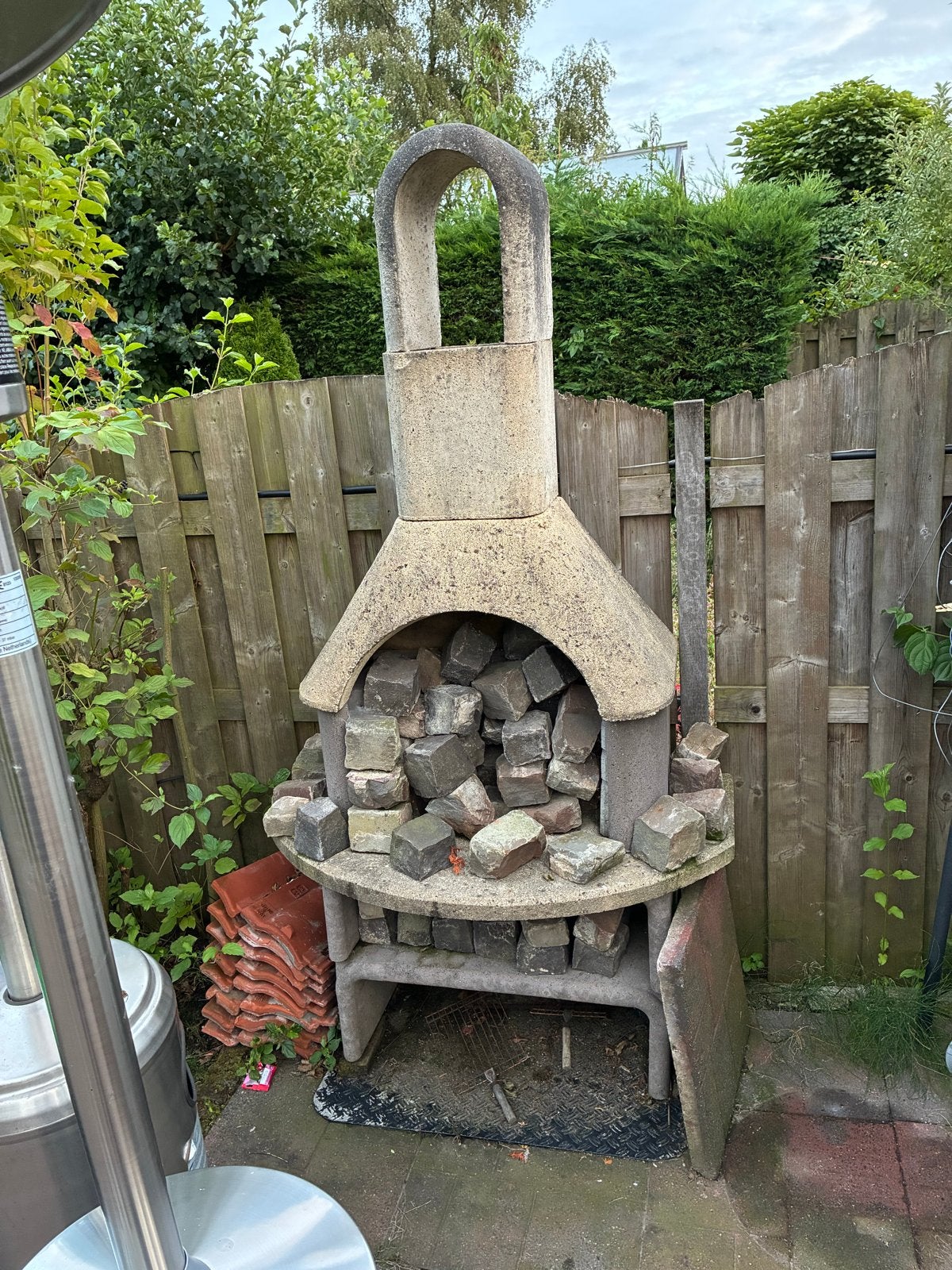 Steen BBQ / Buitenhaard, Ophalen, Gebruikt