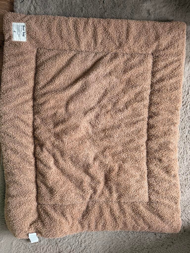 Jollein Boxkleed Boucle - Biscuit - 75 x 95 cm, Ophalen of Verzenden, Zo goed als nieuw, Rechthoekig, Boxkleed