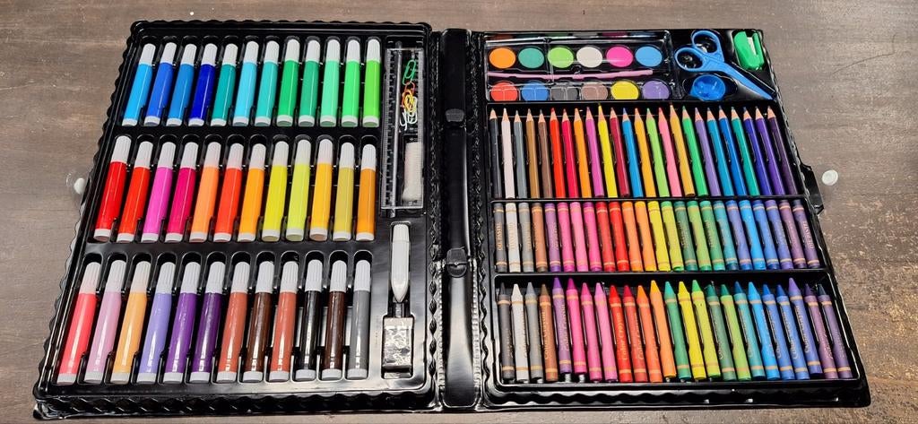 Uitgebreide Tekenkoffer 150-delig - Kunstset voor Kinderen, Ophalen of Verzenden, Nieuw, Overige typen