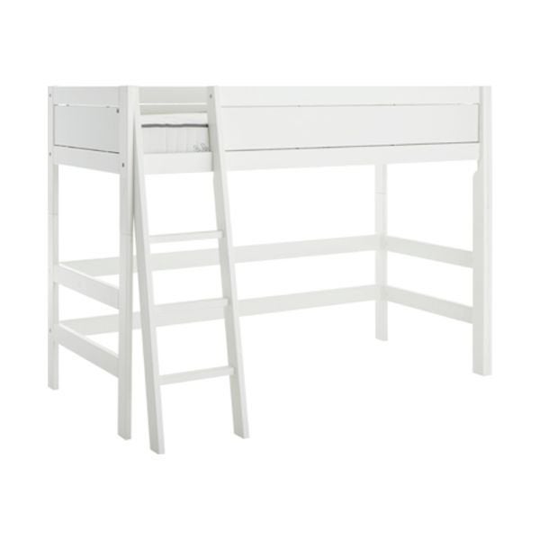 Lifetime halfhoogslaper, wit, ombouwbaar, 90x200 cm, Ophalen, Gebruikt, 90 cm, Eenpersoons