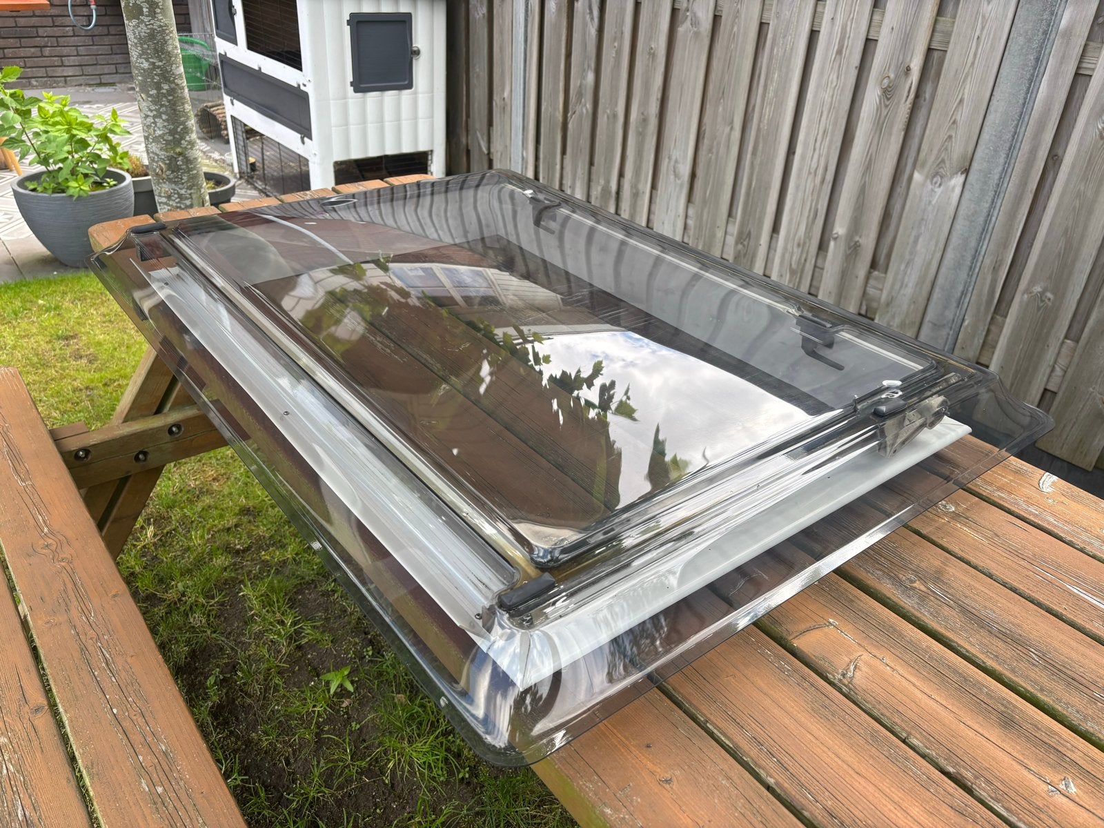 Remis 60x90 dakluik voor caravan of camper, Caravans en Kamperen, Ophalen of Verzenden, Gebruikt