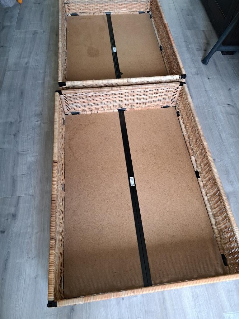 Ikea bedopberger Degernes opbergmand 2x, Ophalen, Gebruikt, 90 cm, Eenpersoons