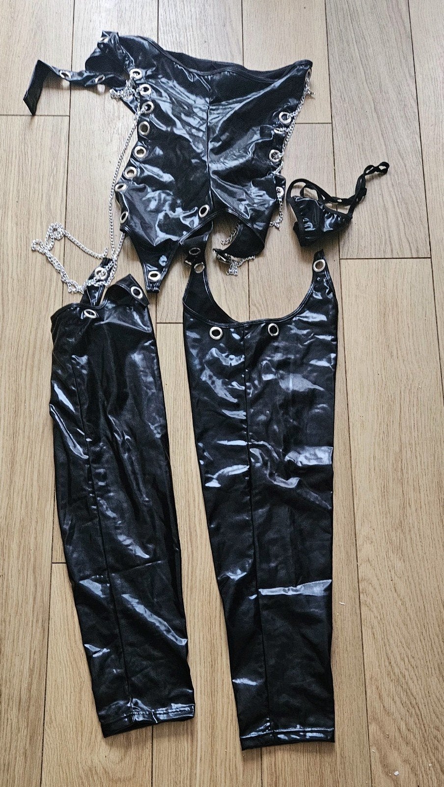 Nieuw dames latex set, Ophalen of Verzenden, Zwart, Body of Korset