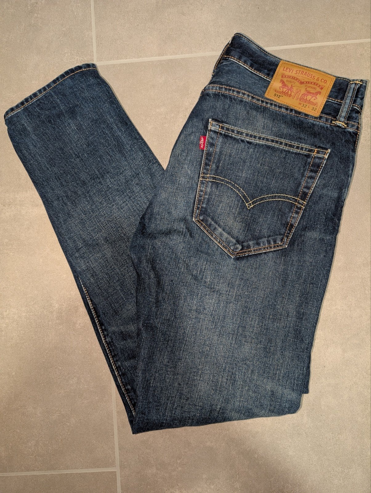 Levi’s 512 Slim Taper Jeans Blauw – W32 L32, Blauw, W32 (confectie 46) of kleiner, Ophalen of Verzenden, Levis