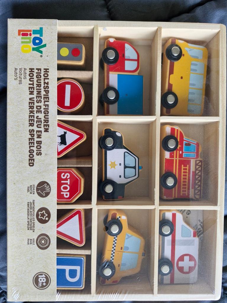 Houten verkeer speelgoed, Ophalen, Nieuw