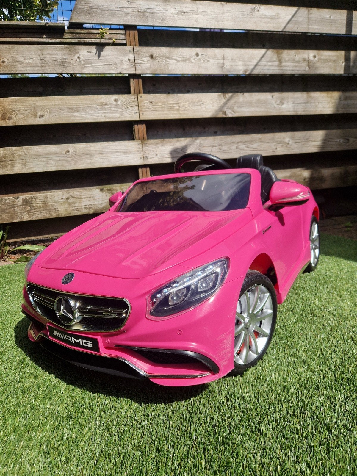 Mercedes S63 AMG elektr. kinderauto incl afstandsbediening, Ophalen, Zo goed als nieuw