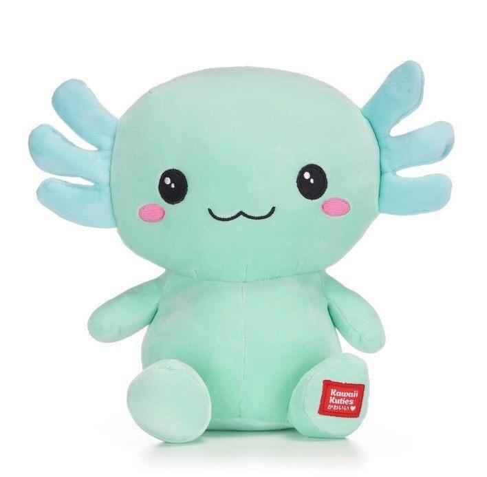 Kawaii Kuties: Axolotl Pluche 25 cm: Groen, ., Overige typen, Nieuw, Ophalen of Verzenden