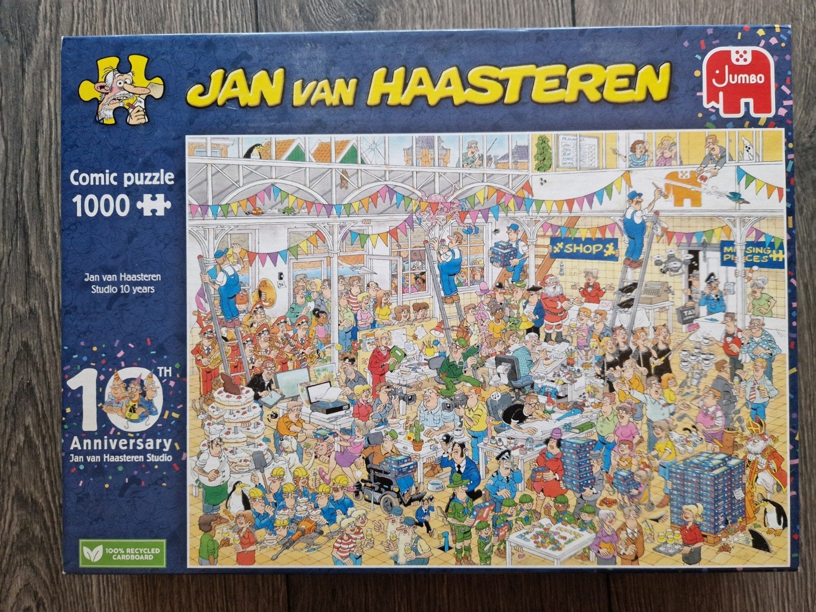 jan van haasteren,  studio 10 years, 1000 stukjes (5), Ophalen, 500 t/m 1500 stukjes, Zo goed als nieuw