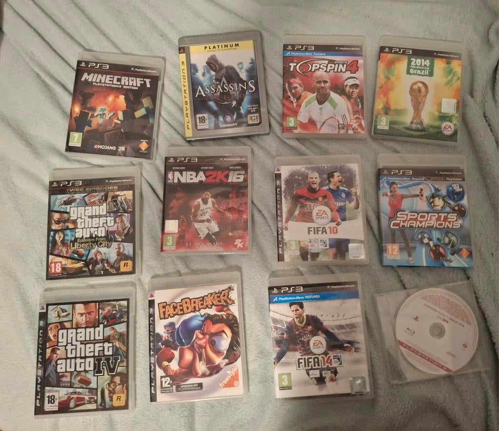 PS3 Spellen met Handleidingen: Minecraft, GTA, FIFA en meer, Spelcomputers en Games, Games | Sony PlayStation 1, Ophalen of Verzenden